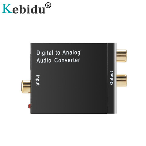 DAC Digital to Analog Audio Converter 3.5MM Jack 2*RCA Amplifier Decoder Optical Fiber Coaxial Signal to Analog Spdf Stereo ► Photo 1/6