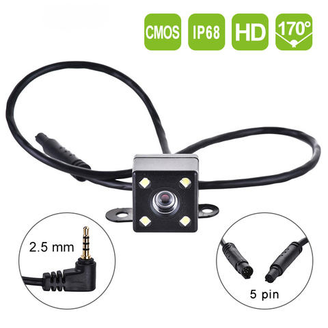 5 Pin Car Rear View Camera Reverse Night Vision 170 Degree Wide Angle Recording Parking Waterproof Color Image Video Camera ► Photo 1/6
