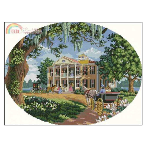 Top Quality Beautiful Lovely Counted Cross Stitch Kit Southern Social Party Gathering Dancing Dance Ball dim 35010 ► Photo 1/5