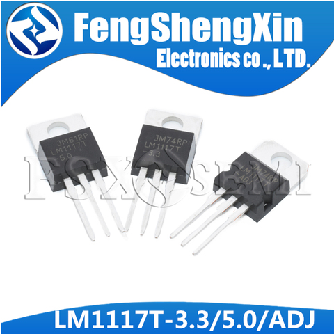 10pcs/lot  New LM1117T-3.3 TO-220 LM1117-3.3 LM1117T 3.3 V LM1117T-5.0 LM1117 5V LM1117T-ADJ TO220  Low-Dropout Linear Regulator ► Photo 1/2