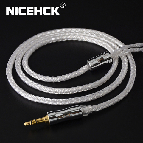 NICEHCK C16-1 16 Cores Silver Plated Cable 3.5/2.5/4.4mm Plug MMCX/2Pin/QDC/NX7 PinFor KZCCA ZSX C12 TFZ V90 BL-03 NX7 Pro/DB3 ► Photo 1/6
