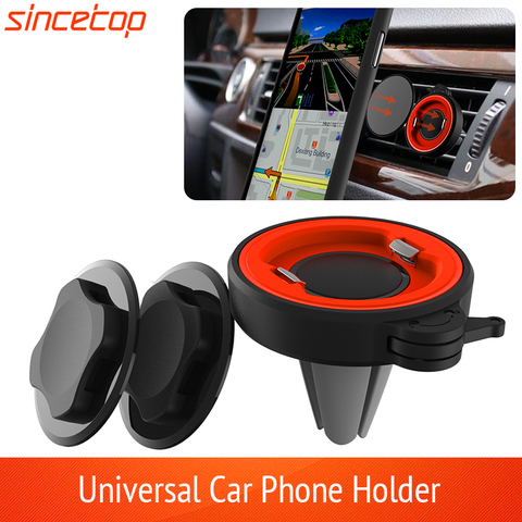 No Magnetic Car Phone Holder For iPhone In Car Air Vent Mount Universal Mobile Smartphone Stand Quick Mount  Support Cell Holder ► Photo 1/6