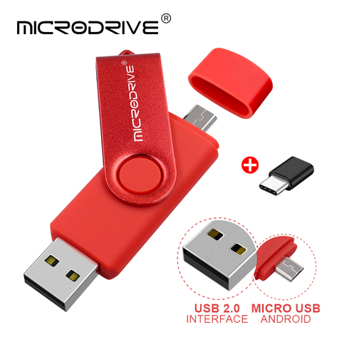 metal OTG 3 IN 1 usb flash drive Type-C 64GB flash usb memory 128GB pendrive 16GB 32GB usb flash drive OTG cle usb stick ► Photo 1/6