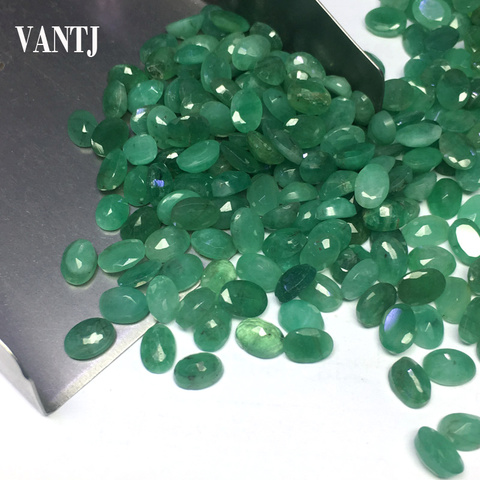 Natural Emerald Loose Gemstone 1PCS Beryl Bare Stone Specimens Customizable Diy for Silver Gold Women Jewelry Random Delivery ► Photo 1/6