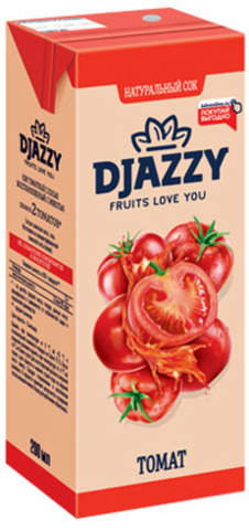 «Djazzy», сок томатный, с мякотью ► Photo 1/1