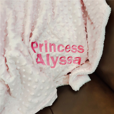 Ms.O Name Personalized Baby Blanket Swaddling Baby Boy Girl Bed Toddler Stroller Crib Blanket Baby Bedding Set Birthday Gift ► Photo 1/6