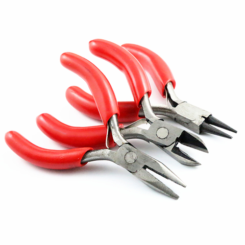 3 Piece( One Set) Jewelry tool set Pliers Stainless Steel Small size Needle Nose Pliers DIYJewelry Making Hand Tool 8cm Long ► Photo 1/1