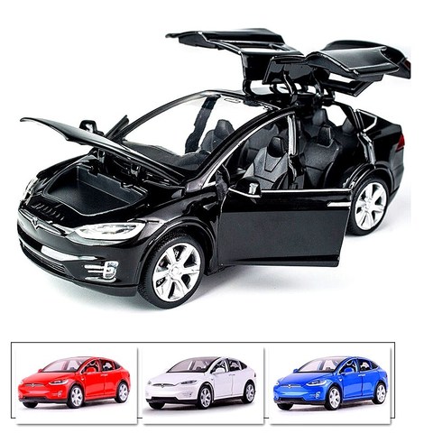 New 1:32 Tesla MODEL X Alloy Car Model Diecasts & Toy Vehicles Toy pull back Cars Kid Toys For Children Gifts Boy Toy ► Photo 1/6