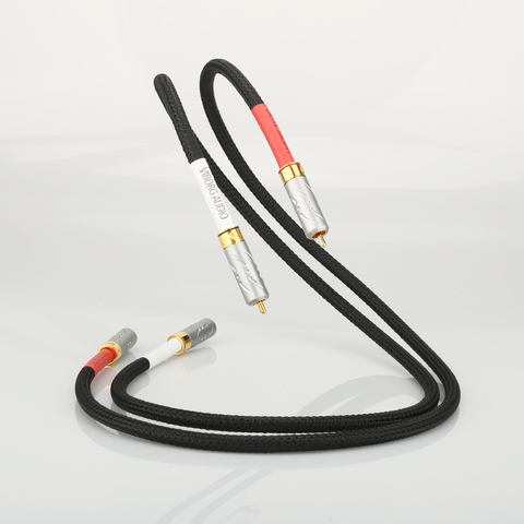Viborg  Pair 09G-801 4 Core Multplex Copper Multiple 5N OFC RCA Interconnect Signal Cable with Gold Plated VR109G RCA Plug ► Photo 1/6