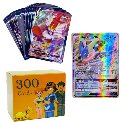 Cards V Vmax Box TCG Sun & Moon Evolutions Booster Shinny Card Game Gx Ex  Toy Kids Birthday Gift