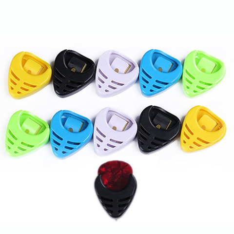 1PCS Guitar Picks Box Durable Plastic Plectrum Case Celluloid Mediator Holders Bass Acoustic Guitar Electric Guitar Accessories ► Photo 1/6