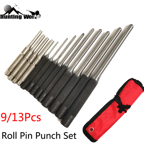 Tactical 9/13Pcs Roll Pin Punch Set Rifle Bolt Catch Roll Up Tool Kit for Hunting AR15 M16 Glock Pistol Accessory Dropshipping ► Photo 1/6