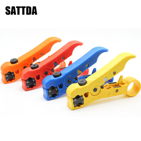 Flat or Round UTP Cat5 Cat6 Wire Coax Coaxial Stripping Tool Universal Cable Stripper Cutter Stripping Pliers Tool for Network ► Photo 1/5