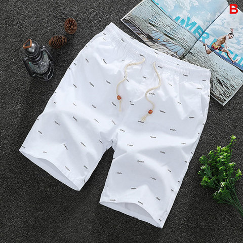 2022 Summer Men's shorts Casual Loose Cropped Trousers Sports Shorts Loose Knit Straight Casual Pants Cotton Short Pants New 4XL ► Photo 1/6
