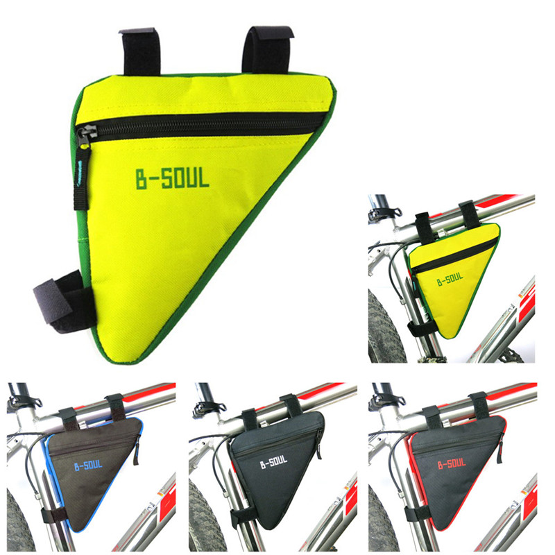 Bike Front Frame Triangle Bag Cycling Bicycle Tube Pouch Holder Saddle Panniers