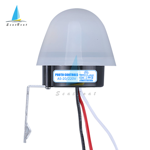 Automatic Auto On Off Photocell street Light Switch AC 220V 110V DC 12V 50-60Hz 10A Photo Control Photoswitch Sensor Switch ► Photo 1/6