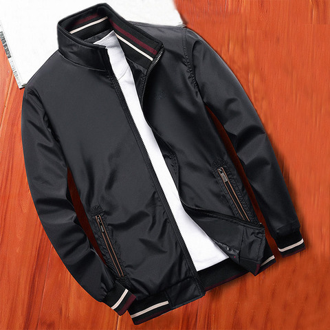 MANTLCONX New Spring Men Jacket Coats Casual Solid Color Jackets Stand Collar Men Business Jacket Brand Clothing Male Outwear ► Photo 1/6