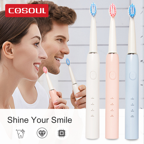 Sonic Electric Toothbrush Dentist Recommended 3 Modes Clean Whiten Care Teeth Automatic Tooth Brush USB Rechargeable Waterproof ► Photo 1/6