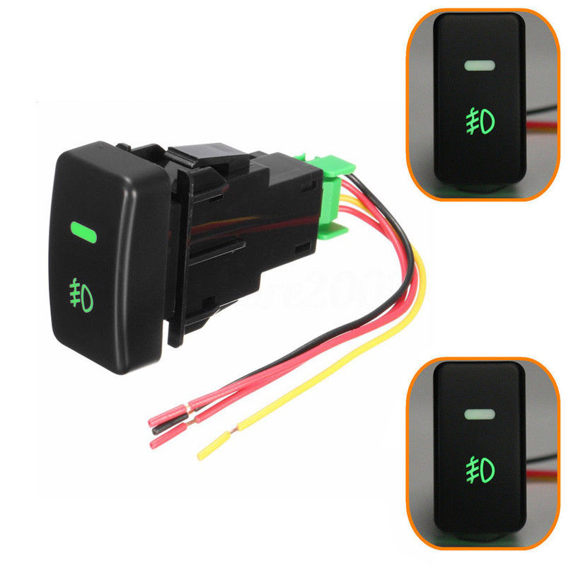 5-Pin LED Auto Car Push Button Fog Light Switch With Wire For Honda Civic Accord CRV Fog Light Switch ► Photo 1/4