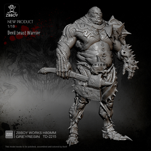 1/20 Resin Figure Kits Bloodthirsty Warrior model self-assembled TD-2215 ► Photo 1/5