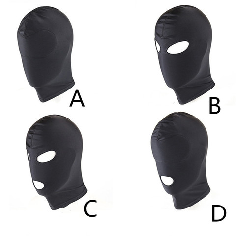 Fetish M L 4 Style Erotic Mask Hood Sexy Lingerie Open Mouth Eye Mask BDSM Headgear Cosplay Slave Bondage Intimate goods ► Photo 1/6