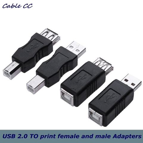 USB2.0 A Male & A Female to B Female printer print converter adapter connector USB 2.0 port retail wholesale USB 2.0 Adapter ► Photo 1/6