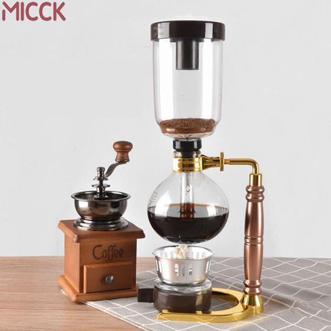 MICCK High Quality 3 Cups Syphon Pots Coffee Kettle pot  Set Filter Syphon Coffee Maker Tea Siphon Heat-Resistant Household Pot ► Photo 1/6