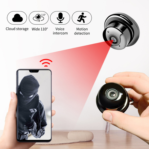 SDETER 1080P Wireless Mini WiFi Camera Home Security Camera IP CCTV Surveillance IR Night Vision Motion Detect Baby Monitor P2P ► Photo 1/6