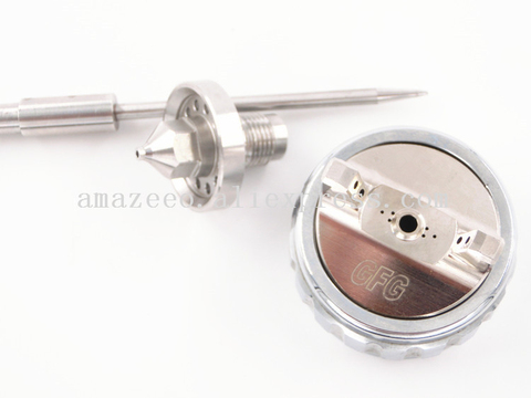 GFG pro spray gun, TT spray gun nozzle needle air cap kits 1.3/1.8mm GFG TT Spray Needle, Nozzle Flow cap apply GFG pray gun ► Photo 1/6