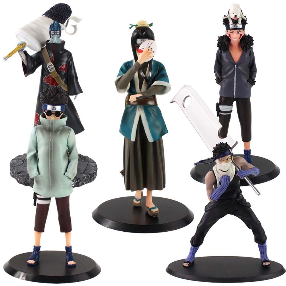 22cm Naruto Shippuden Figures Momochi Zabuza Haku Aburame Shino