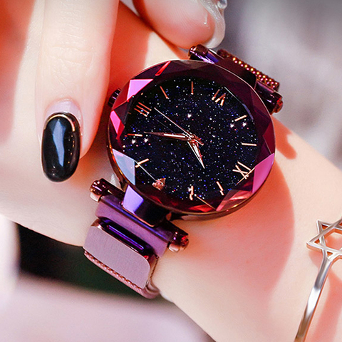 Reloj Mujer Luxury Starry Sky Women Watches Magnetic Mesh Belt Band Watch Women's Fashion Dress Wristwatch Zegarek Damski ► Photo 1/6