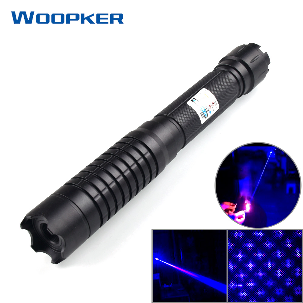 Blue Laser Pointer Pen Beam High Power 1000000m 450Nm Flashlight Burning Matc 