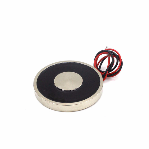 YJ-70/9 Holding Electric Sucker Electromagnet Magnet Dc 12V 24V Suction-cup Cylindrical Lifting 30KG Suction Plate Metal China ► Photo 1/6