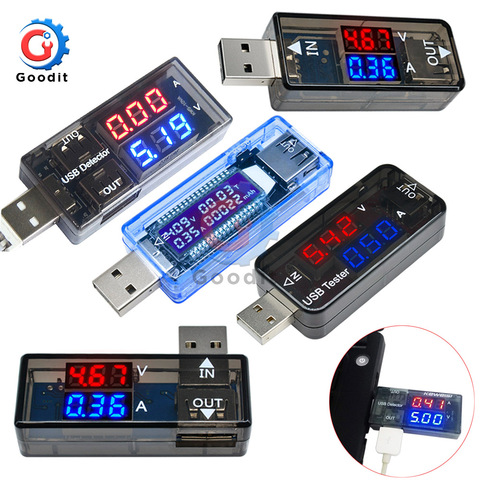 LED Digital Dual USB Port Current Voltage Charging Test Detector Tester Battery Doctor Meter Monitor Voltmeter Ammeter Charger ► Photo 1/6