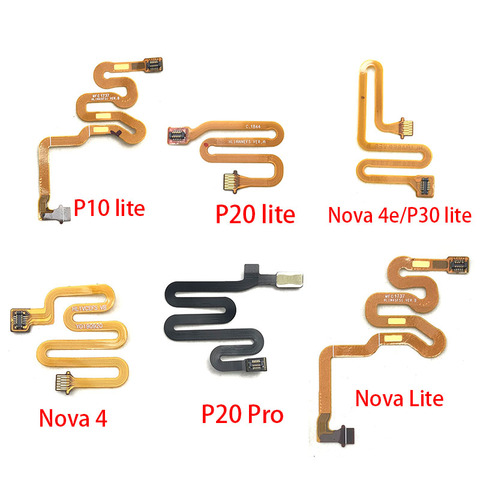 Home Button Fingerprint Touch Id Sensor Connector Flex Cable For Huawei Nova 3 3i 4 4e 5 5i Pro P10 P20 Pro P30 Lite ► Photo 1/2