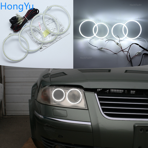 For Volkswagen VW Passat B5.5 3BG 2001 2002 2003 2004 2005 Excellent Angel Eyes Ultra bright smd led Angel Eyes kit halo rings ► Photo 1/6