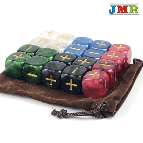20Pcs Top Quality 16mm Fate Dice for Board Game  