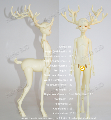 HeHeBJD Noah animal deer body fantasy doll resin gift free shipping ► Photo 1/3