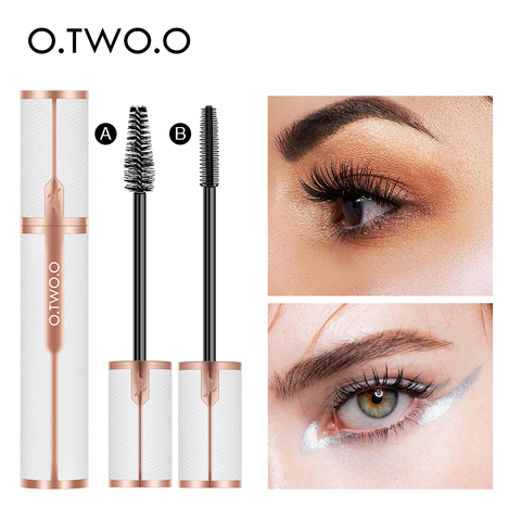 O.TWO.O Mascara Waterproof 4D Silk Fiber Curling Volume Lashes Thick Lengthening  Nourish Eyelash Extension High Quality Makeup ► Photo 1/6