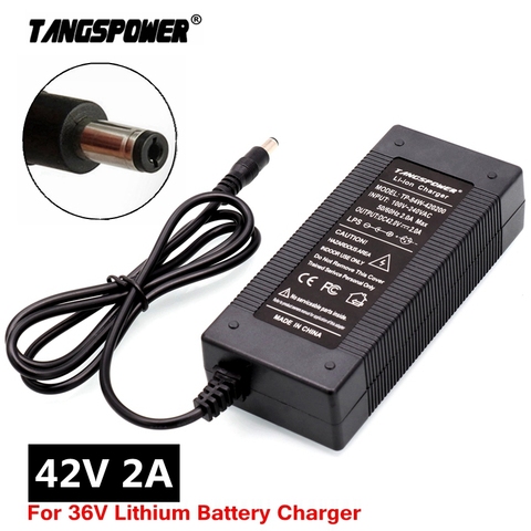 36V Battery Charger Output 42V 2A Input 100-240V For 10Series 36V Electric Bike Battery Charger EU/US/AU/UK DC Plug ► Photo 1/6