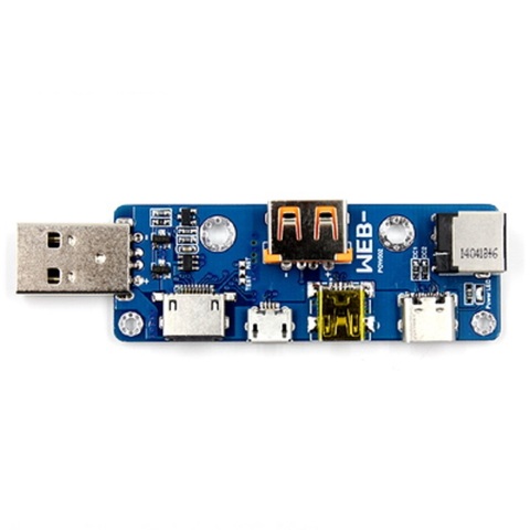 WEB-POW002 Multi-port Multi-function USB Adapter Board MicroUSB TYPE-C DC PD ► Photo 1/1