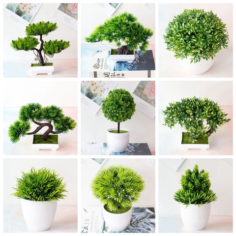 History Review On 39styles Green Artificial Plants Bonsai Small Tree Grass Flower Potted Christmas Wedding New Year Home Decor Aliexpress Er Greenmaker Alitools Io - Home Decor Plants Trees