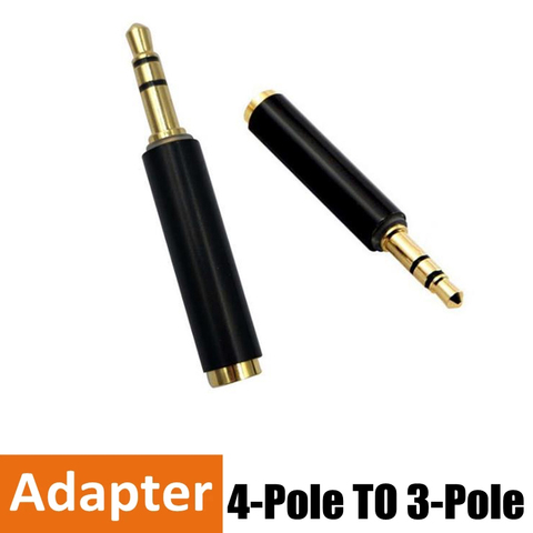 3.5mm Microphone Adapters 4 Pole to 3 Pole Converter4/3 Audio Stereo Adapter For Microphones ► Photo 1/2
