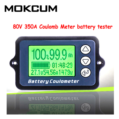 TK15 80V 350A 100A Coulomb Meter battery tester Battery Capacity tester Coulometer Power Level Display Lithium Battery Indicator ► Photo 1/6