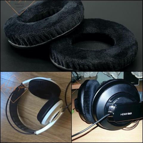 Thick Velour Velvet Ear Pads Cushion For Superlux HD681 EVO Headphone Perfect Quality, Not Cheap Version ► Photo 1/6
