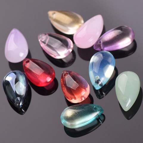 10pcs 14x8mm Teardrop Shape Crystal Glass Loose Crafts Beads Top Drilled Pendants for Earring Jewelry Making DIY Crafts ► Photo 1/3