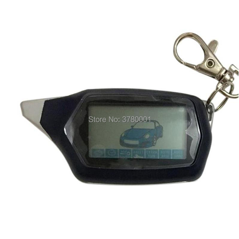 Russian version C9 LCD Remote Control Key Fob for starline C9 C6 car remote controller Keychain lcd two way car alarm system ► Photo 1/3