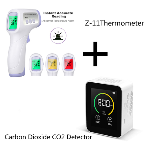 Co2 Carbon dioxide Detector Temperature and Humidity TFT Color Screen Air Testeur