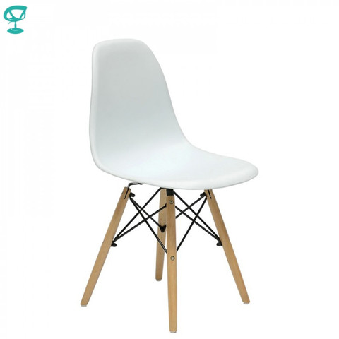 94894 Barneo N-12 Plastic Wood Kitchen Breakfast Interior Stool Bar Chair Kitchen Furniture White free shipping to Russia ► Photo 1/5