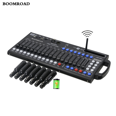 Ultra thin 384CH DMX Controller DMX 512 Console Wireless DMX Receiver Built in Battery Stage Lighting  Moving Head DJ Controller ► Photo 1/6